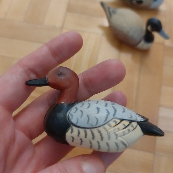 3 vintage Hong Kong plastic miniature duck decoy figures - Picture 10 of 12